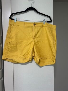 Old Navy Yellow Cotton Bermuda Shorts